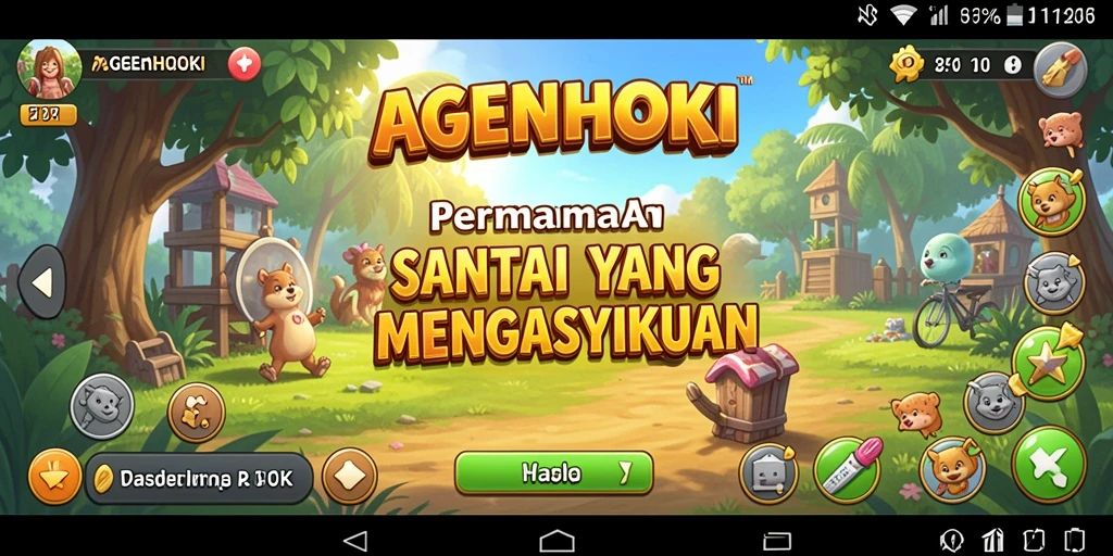 Tampilan gameplay seru dan menantang dari AGENHOKI.