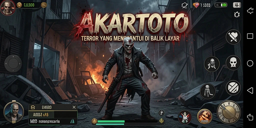 Tampilan gameplay mencekam dengan suasana horor yang mendalam.