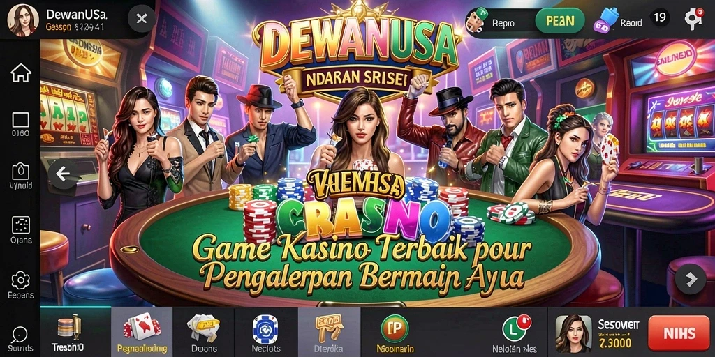 Tampilan gameplay menarik DEWANUSA dengan desain modern.