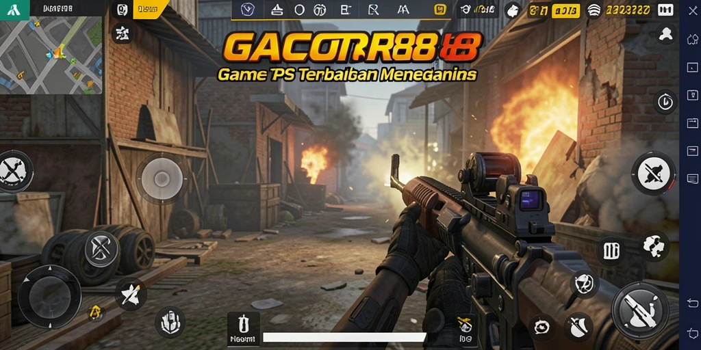 Tampilan aksi seru dalam gameplay GACOR88 yang menegangkan.