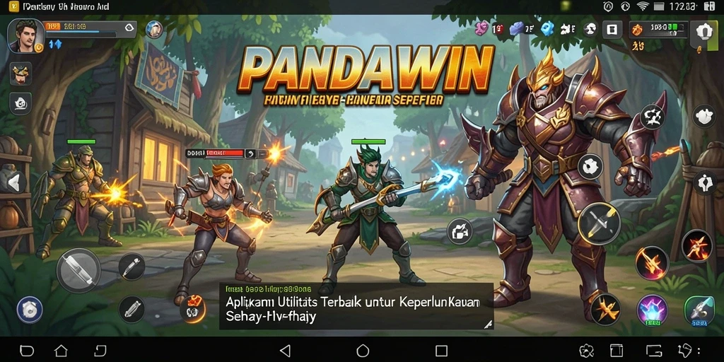 Tampilan antarmuka PANDAWIN yang sederhana dan efektif.