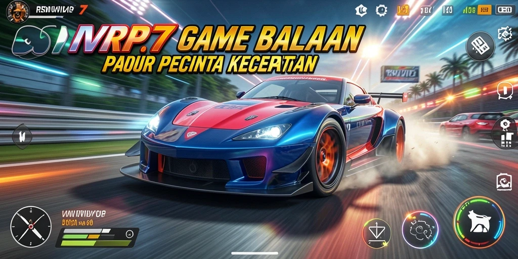 Tampilan menarik dari gameplay RSNVIP7 yang penuh aksi balapan.