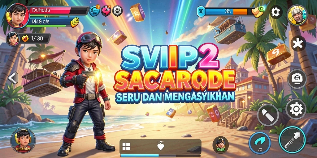 Tampilan seru gameplay SVIP2 dalam suasana arcade.